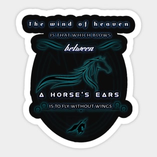 the wind of heaven Sticker